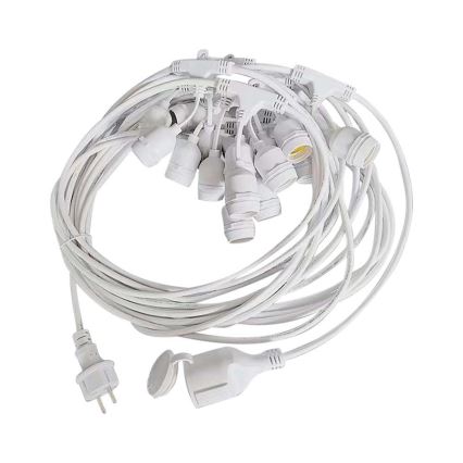 Buiten řetěz STRING 15xE27/40W/230V 15m IP65