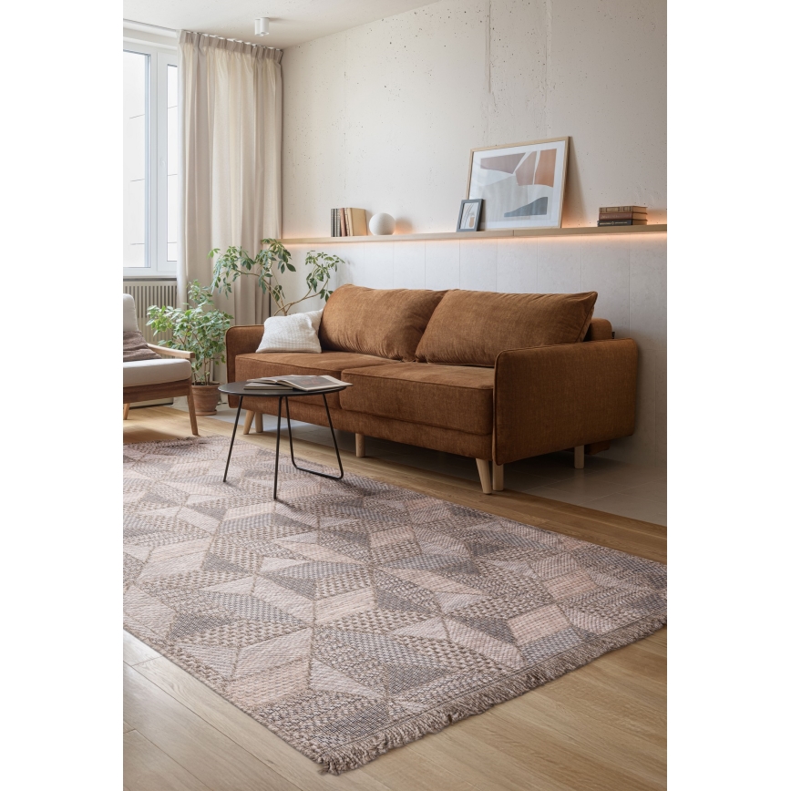 Buiten vloerkleed ORIA 120x170 cm grijs/beige
