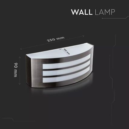 Buiten wandlamp 1x E27 / 15W / 230V IP44