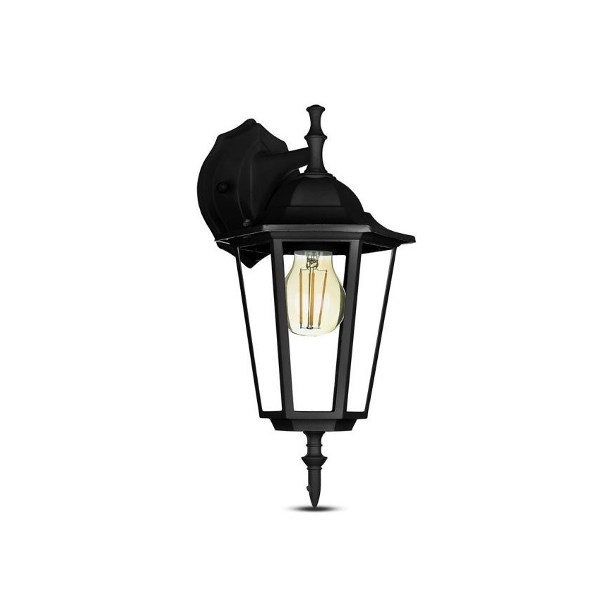 Buiten wandlamp 1xE27/40W/230V IP44 zwart