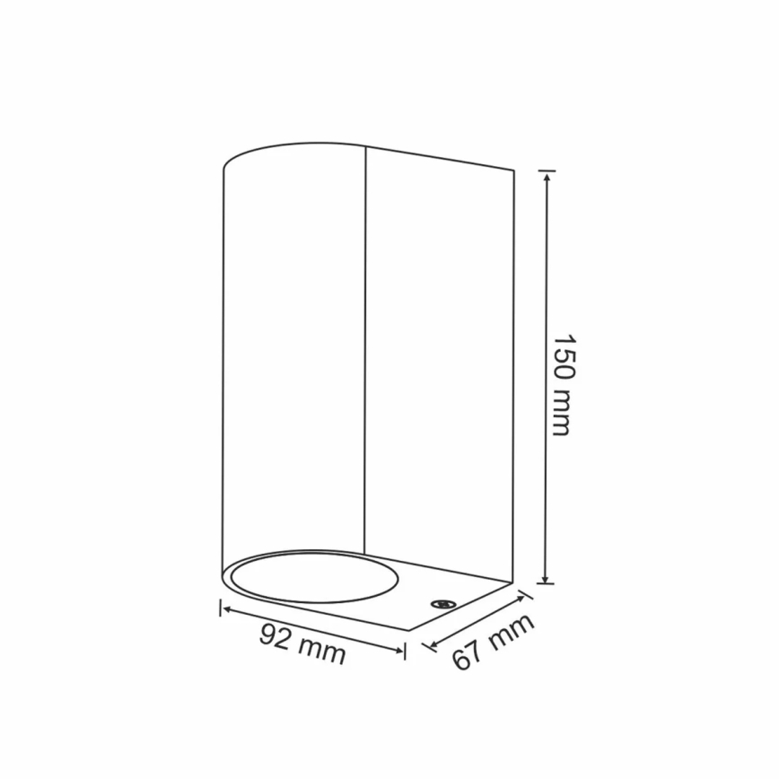 Buiten wandlamp BOSTON 2xGU10/35W/230V IP44