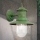 Buiten wandlamp LEONIE 1xE27/60W/230V IP44 groen