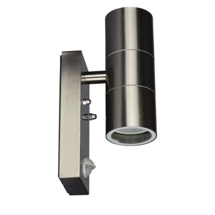 Buiten wandlamp met sensor 2x GU10 / 35W / 230V IP44