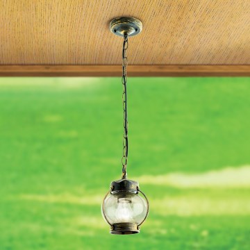 Buitenhanglamp TAVERNA 1xE27/60W/230V IP23 brons/patina