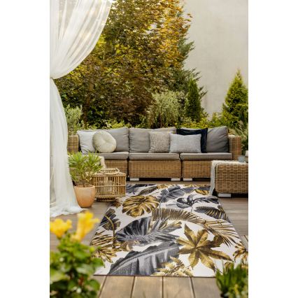 Buitenkleed CAPPUCCINO 80x165 cm goud/grijs/wit
