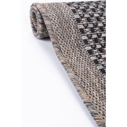 Buitenkleed EXPRESS 60x100 cm bruin/zwart