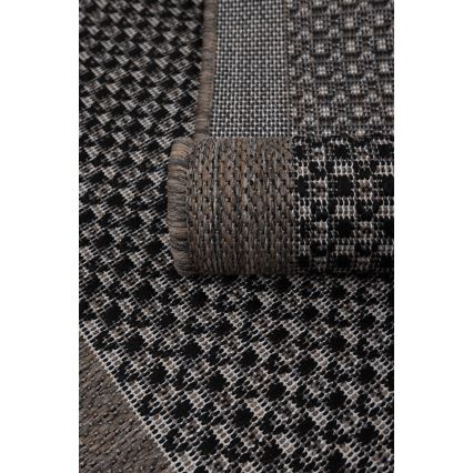 Buitenkleed EXPRESS NEW OUTDOOR 120x160 cm antraciet/bruin