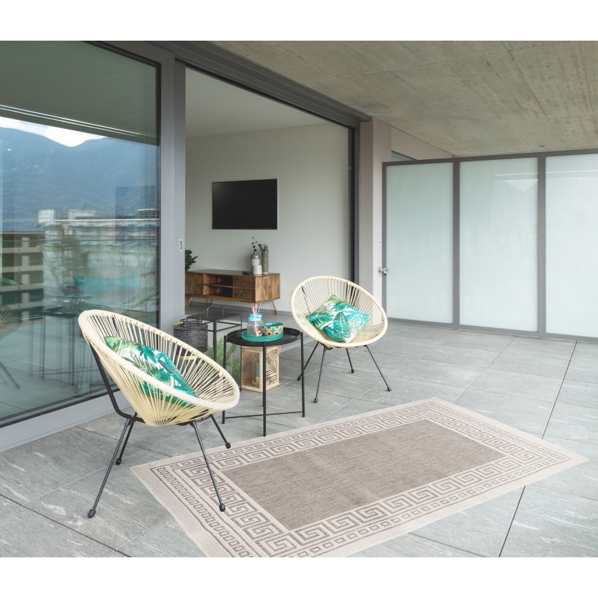 Buitenkleed EXPRESS NEW OUTDOOR 120x160 cm grijs/beige