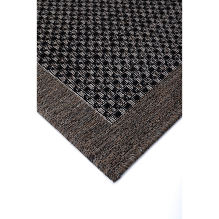 Buitenkleed EXPRESS NEW OUTDOOR 80x150 cm antraciet/bruin