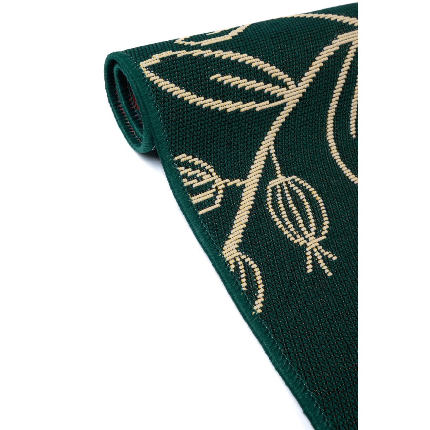 Buitenkleed JUNGLE 80x160 cm groen/bladmotief