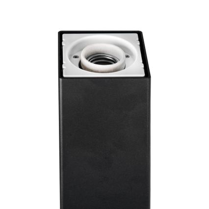 Buitenlamp 1xE27/40W/230V IP44 50 cm zwart/rookglas