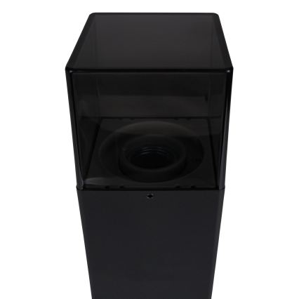 Buitenlamp 1xE27/40W/230V IP44 80 cm zwart/rookglas