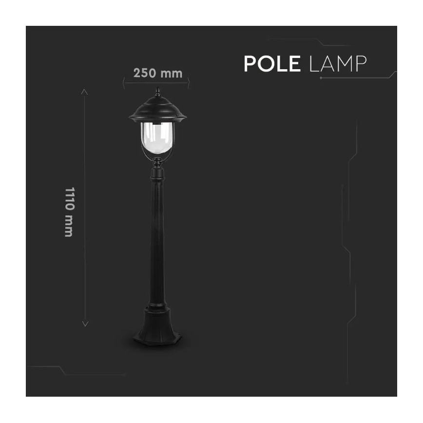 Buitenlamp 1xE27/60W/230V 111 cm IP44