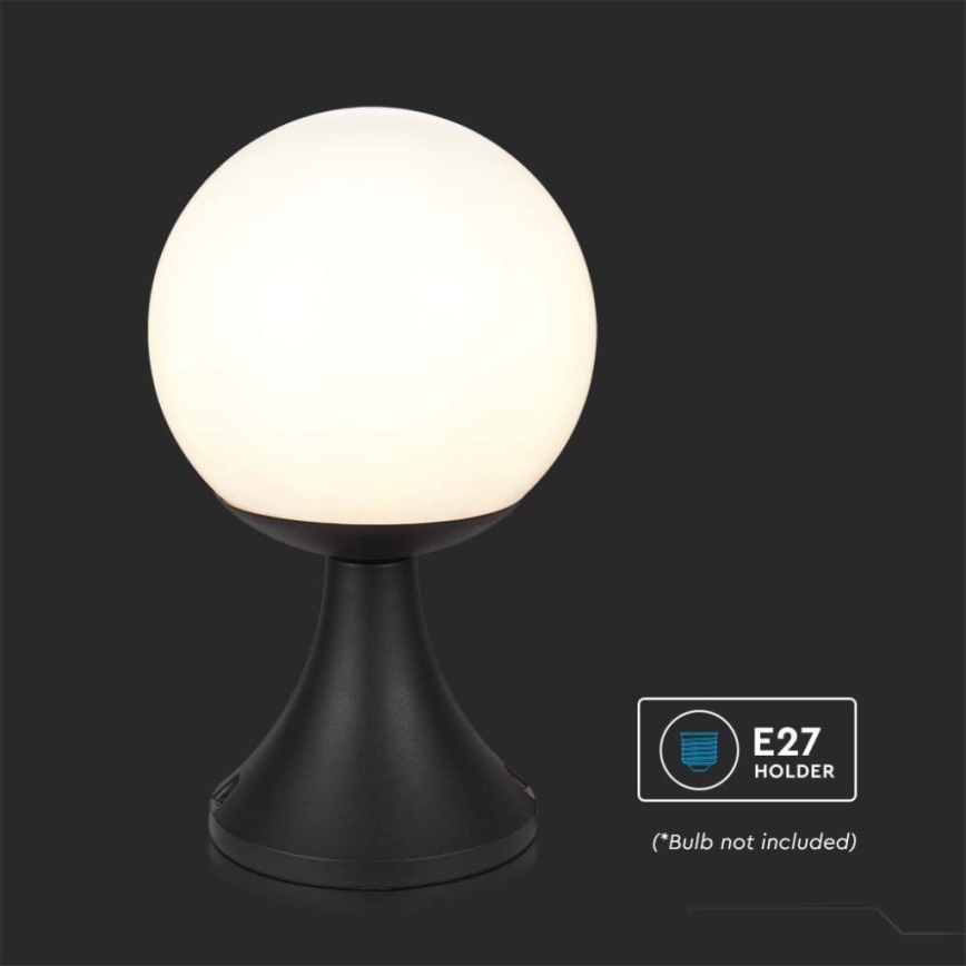 Buitenlamp 1xE27/60W/230V IP44 33 cm zwart