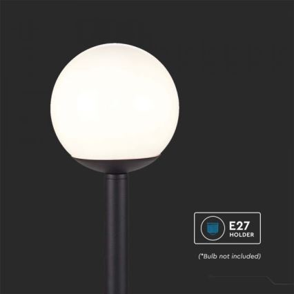 Buitenlamp 1xE27/60W/230V IP44 97 cm zwart