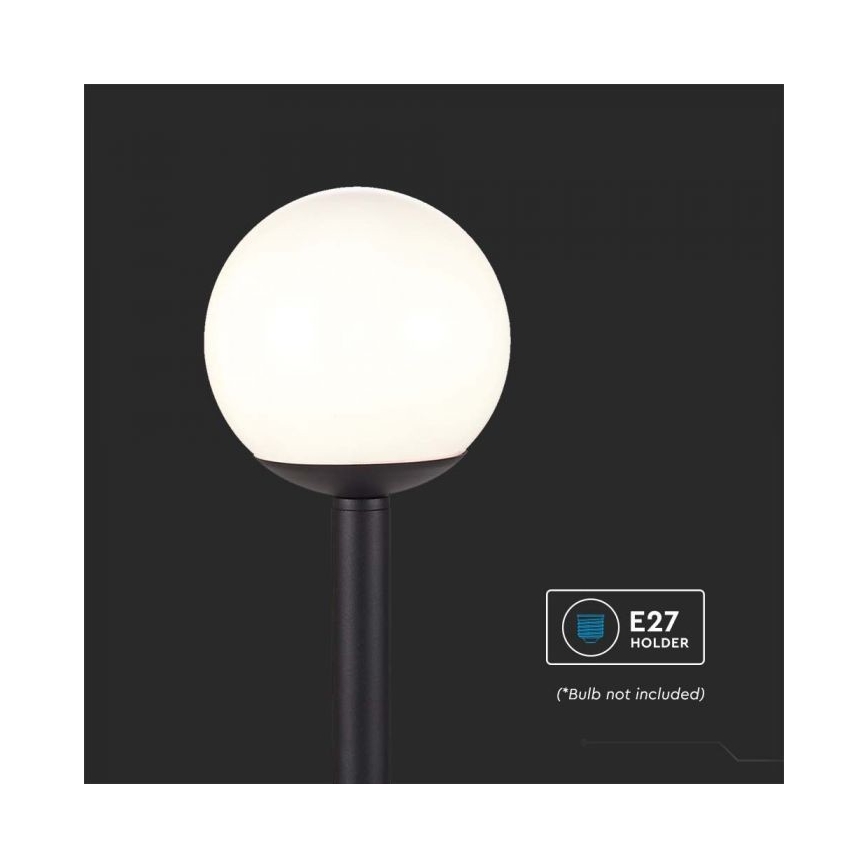 Buitenlamp 1xE27/60W/230V IP44 97 cm zwart