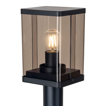 Buitenlamp 1xE27/60W/230V IP44 zwart/rookbruin