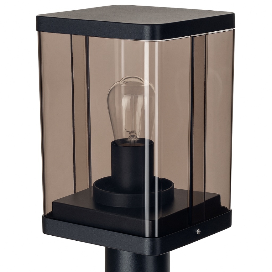 Buitenlamp 1xE27/60W/230V IP44 zwart/rookbruin