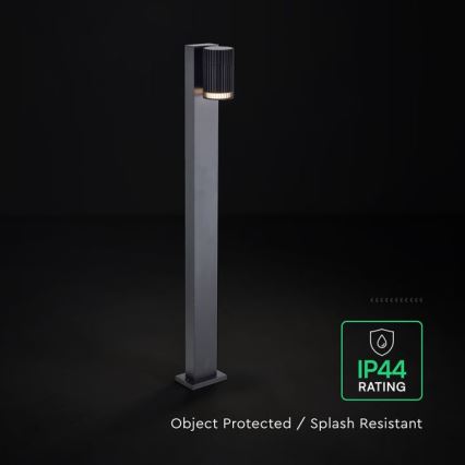 Buitenlamp 1xGU10/10W/230V IP44 80 cm zwart