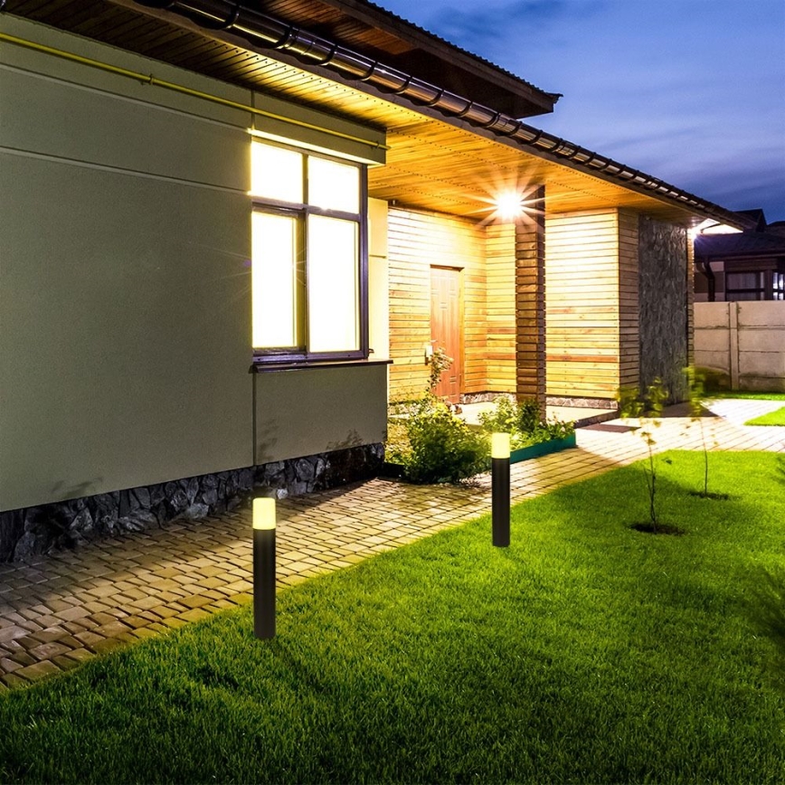 Buitenlamp 1xGU10/35W/230V IP54 50 cm zwart