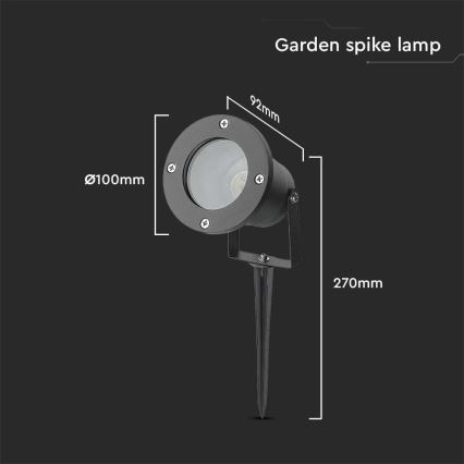 Buitenlamp 1xGU10/35W/230V IP65