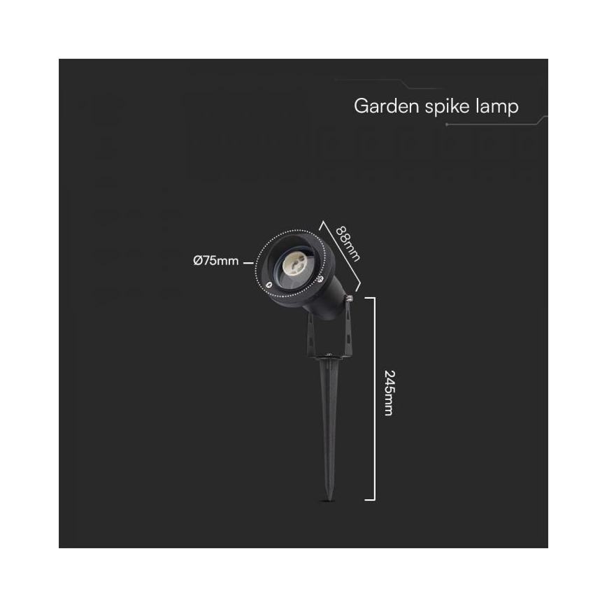 Buitenlamp 1xGU10/35W/230V IP65