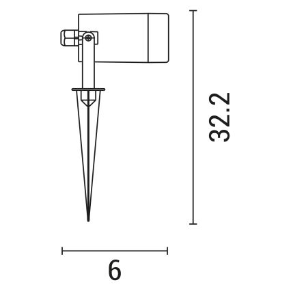 Buitenlamp 1xGU10/5W/230V IP65 wit