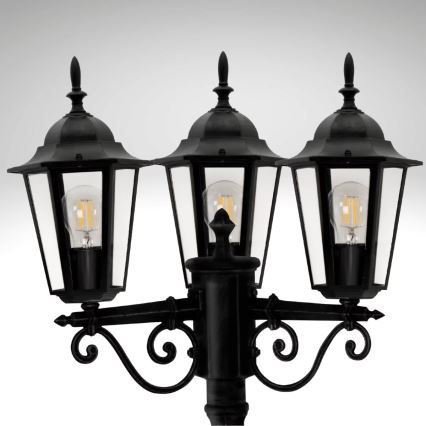 Buitenlamp LIGURIA 3xE27/60W/230V IP43 2,5m