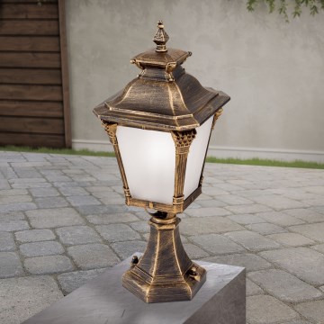 Buitenlamp AIKO 1xE27/60W/230V 59 cm IP23 brons/patina