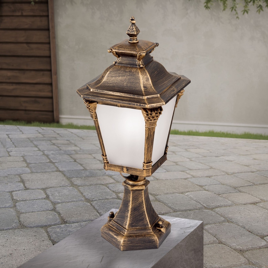 Buitenlamp AIKO 1xE27/60W/230V 59 cm IP23 brons/patina