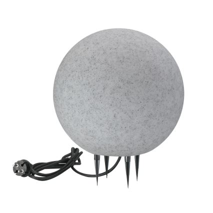 Buitenlamp ARGENTO 1xE27/15W/230V diameter 30 cm IP65 grijs