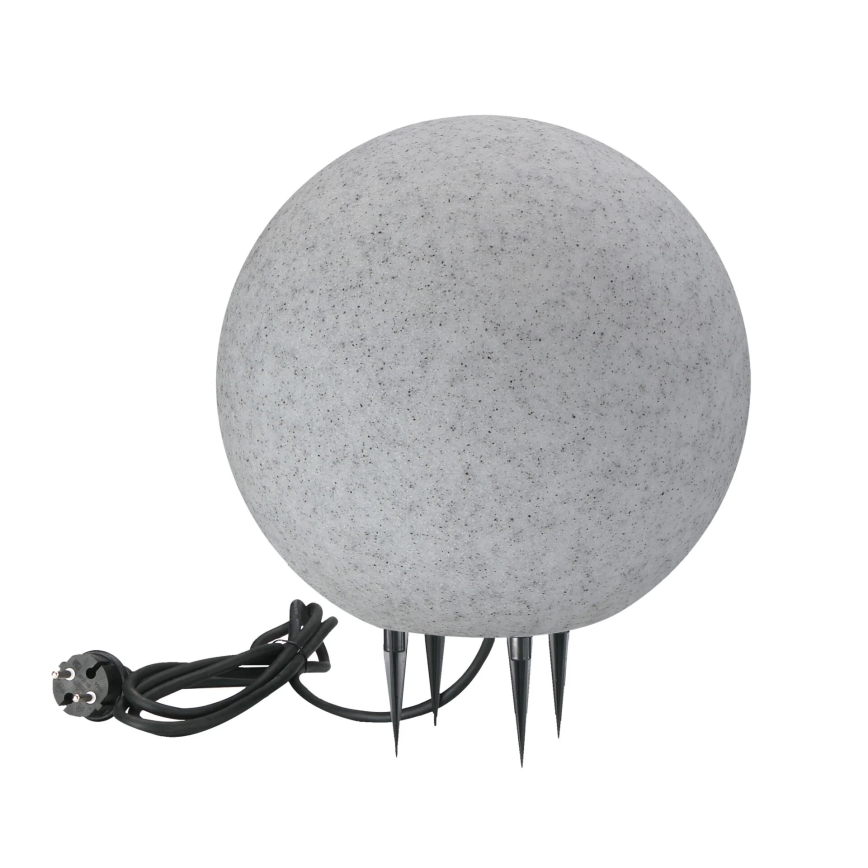 Buitenlamp ARGENTO 1xE27/15W/230V diameter 30 cm IP65 grijs