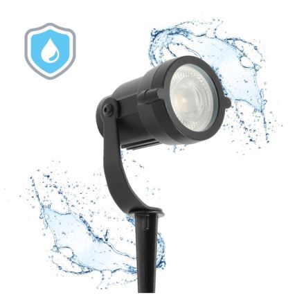 Buitenlamp BLAKE UNO 1xGU10/35W/230V IP65 zwart