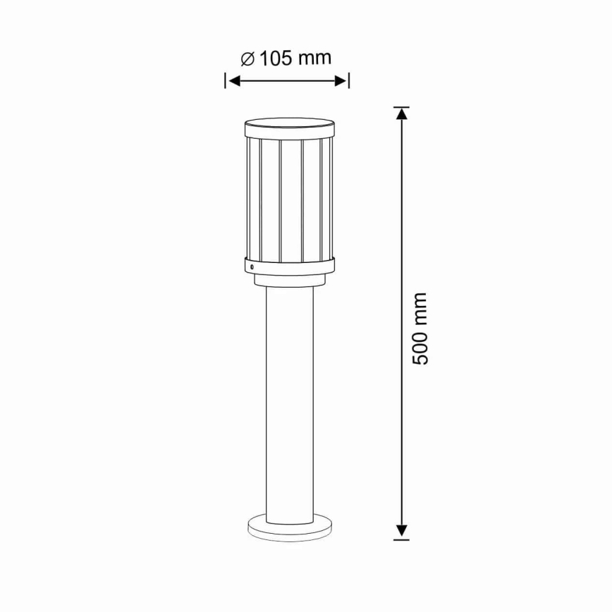 Buitenlamp FIORD 1xE27/10W/230V IP44