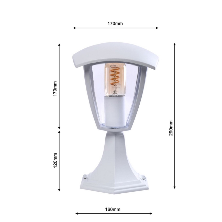 Buitenlamp FOX 1xE27/40W/230V IP44 wit