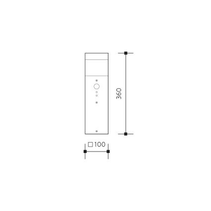 Buitenlamp GARD 1x E14 / 60W / 230V IP44