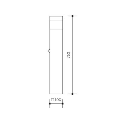 Buitenlamp GARD 1xE14/60W/230V IP44