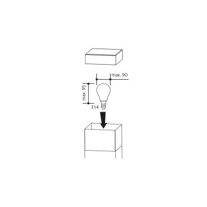 Buitenlamp GARD 1xE14/60W/230V IP44