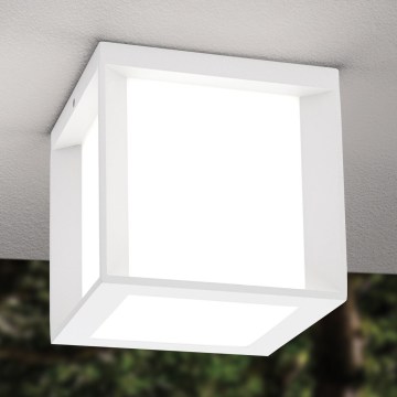 Buitenlamp HENRY 1xE27/15W/230V 16x16 cm IP44 wit