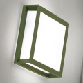 Buitenlamp HENRY 2xE27/15W/230V 26x26 cm IP44 groen