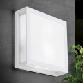 Buitenlamp HENRY 2xE27/15W/230V 26x26 cm IP44 wit