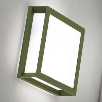 Buitenlamp HENRY 2xE27/15W/230V IP44 groen