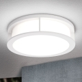 Buitenlamp HENRY 2xE27/15W/230V Ø 30 cm IP44 wit