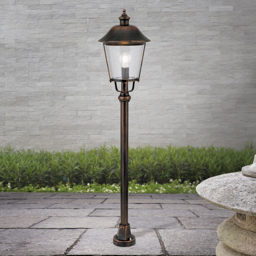 Buitenlamp KENZO 1xE27/100W/230V IP44 brons/patina