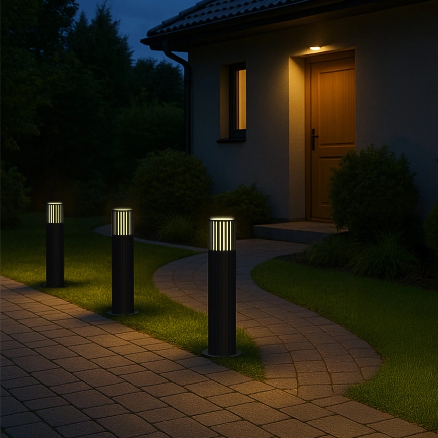 Buitenlamp KUUSAMO 1xE27/20W/230V 44 cm IP54 grafiet