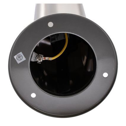 Buitenlamp LIVIA 1xE27/10W/230V 45 cm IP44 zilver