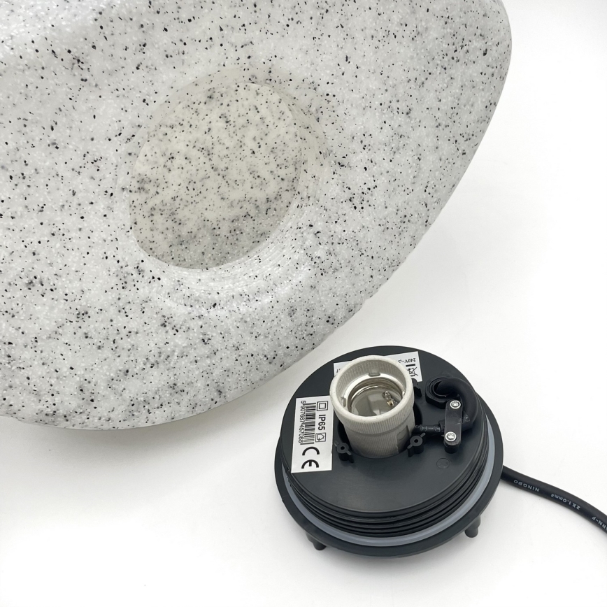 Buitenlamp LUMISTONE 1x E27, 15W, 230V, IP65, diameter 38 cm