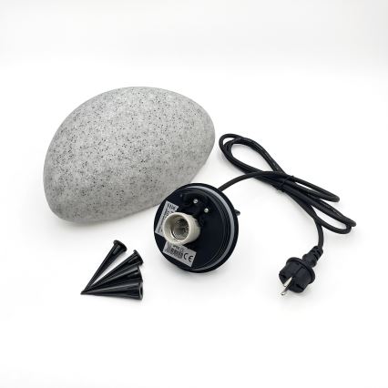 Buitenlamp LUMISTONE 1x E27/15W/230V IP65 Ø 26,5 cm