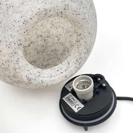 Buitenlamp LUMISTONE 1xE27/15W/230V IP65 Ø 25 cm