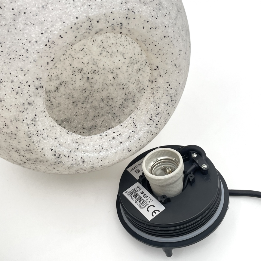 Buitenlamp LUMISTONE 1xE27/15W/230V IP65 Ø 25 cm